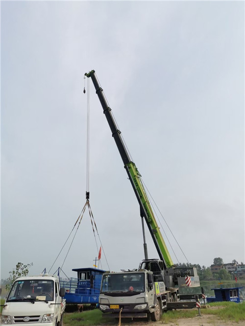 泽库县桥梁建设吊装案例